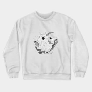 Spooky Geck & Bat Crewneck Sweatshirt